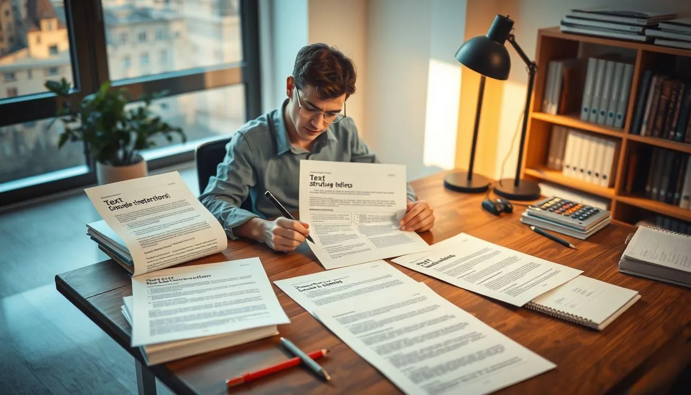 Struktur Teks Deskripsi (c) Ilustrasi AI