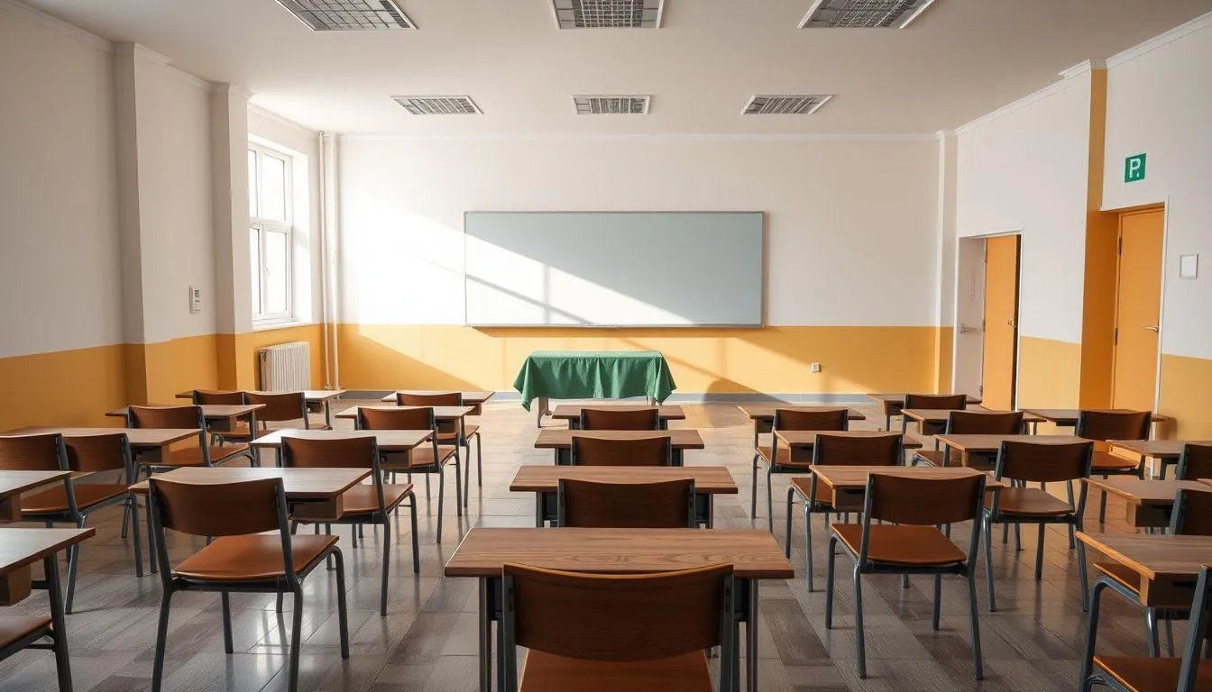 Contoh Teks Deskripsi Spasial Ruang Kelas (c) Ilustrasi AI