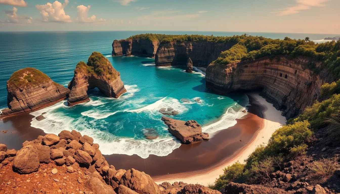 Contoh Teks Deskripsi Keindahan Pantai (c) Ilustrasi AI