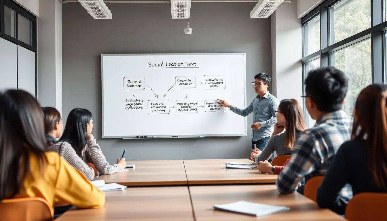Struktur Teks Eksplanasi Sosial (c) Ilustrasi AI