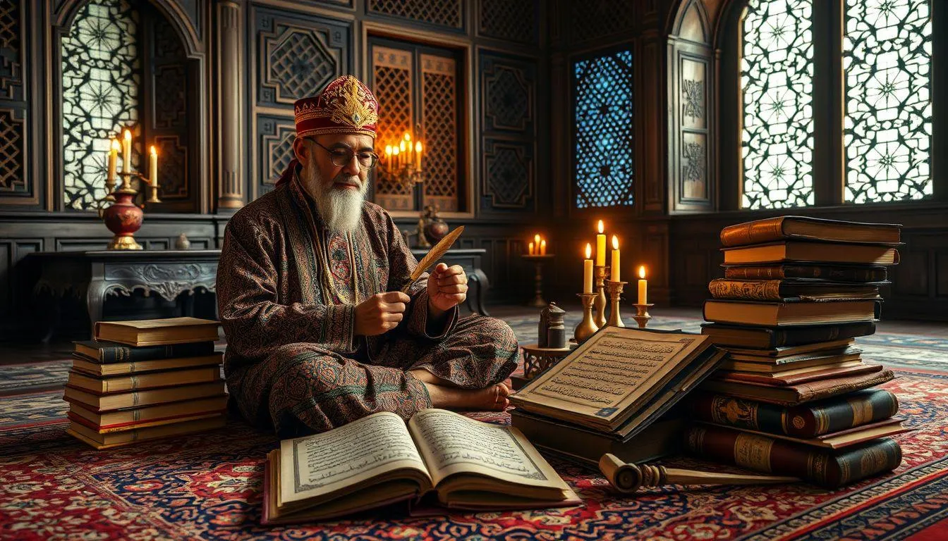 Jenis-Jenis Hikayat Berdasarkan Tema dan Asal (c) Ilustrasi AI