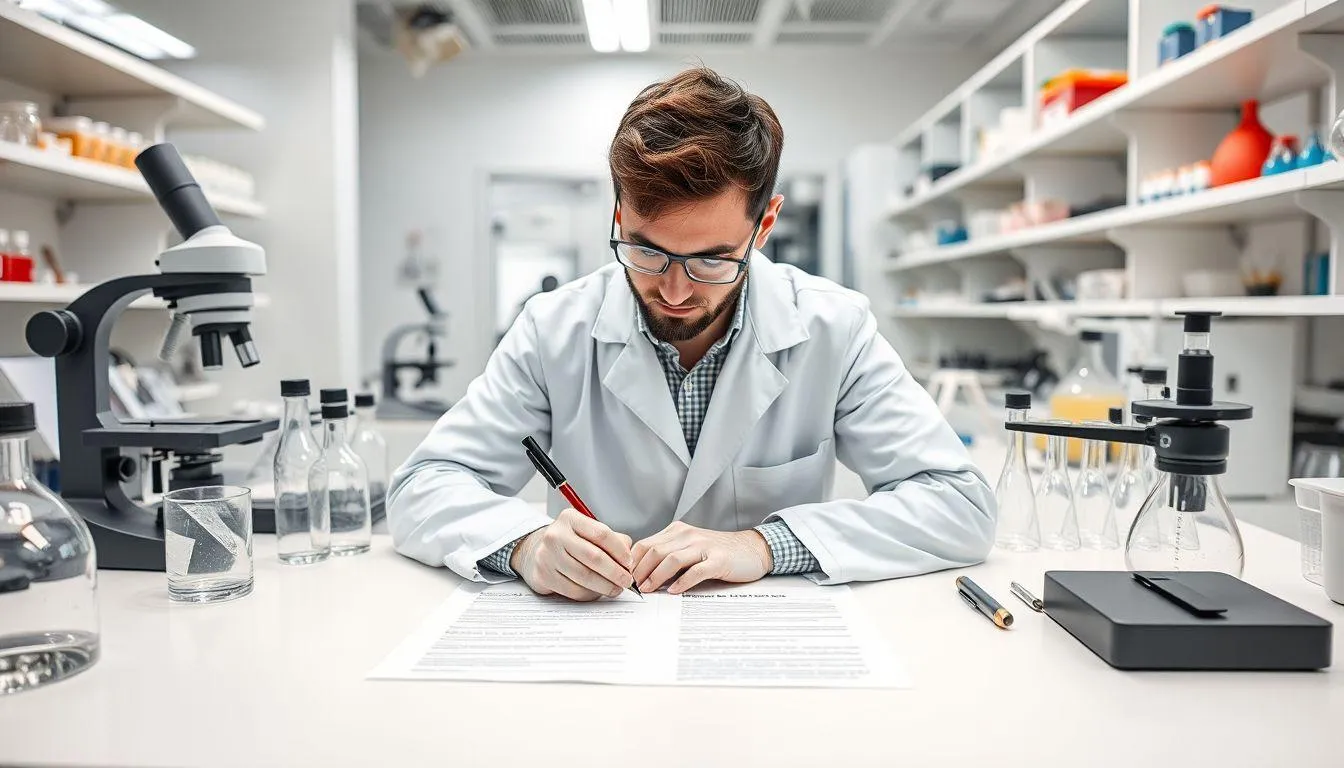 Struktur Teks Laporan Percobaan (c) Ilustrasi AI