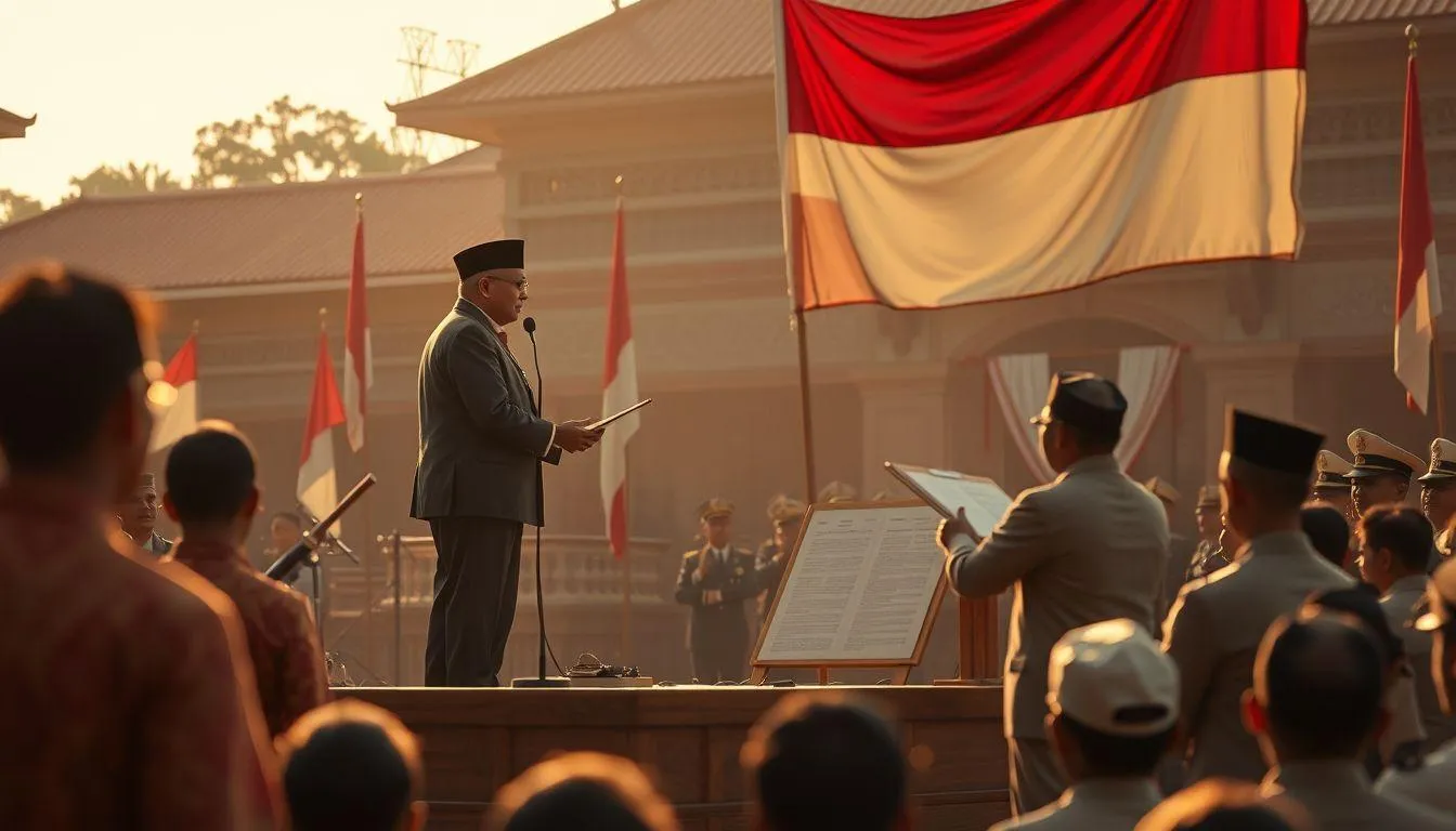 Contoh Teks Narasi Sejarah Proklamasi Kemerdekaan Indonesia (c) Ilustrasi AI