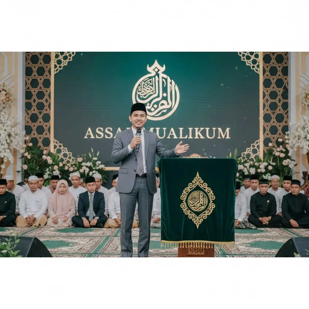 Tips Praktis Menjadi MC Pengajian yang Baik (c) Ilustrasi AI