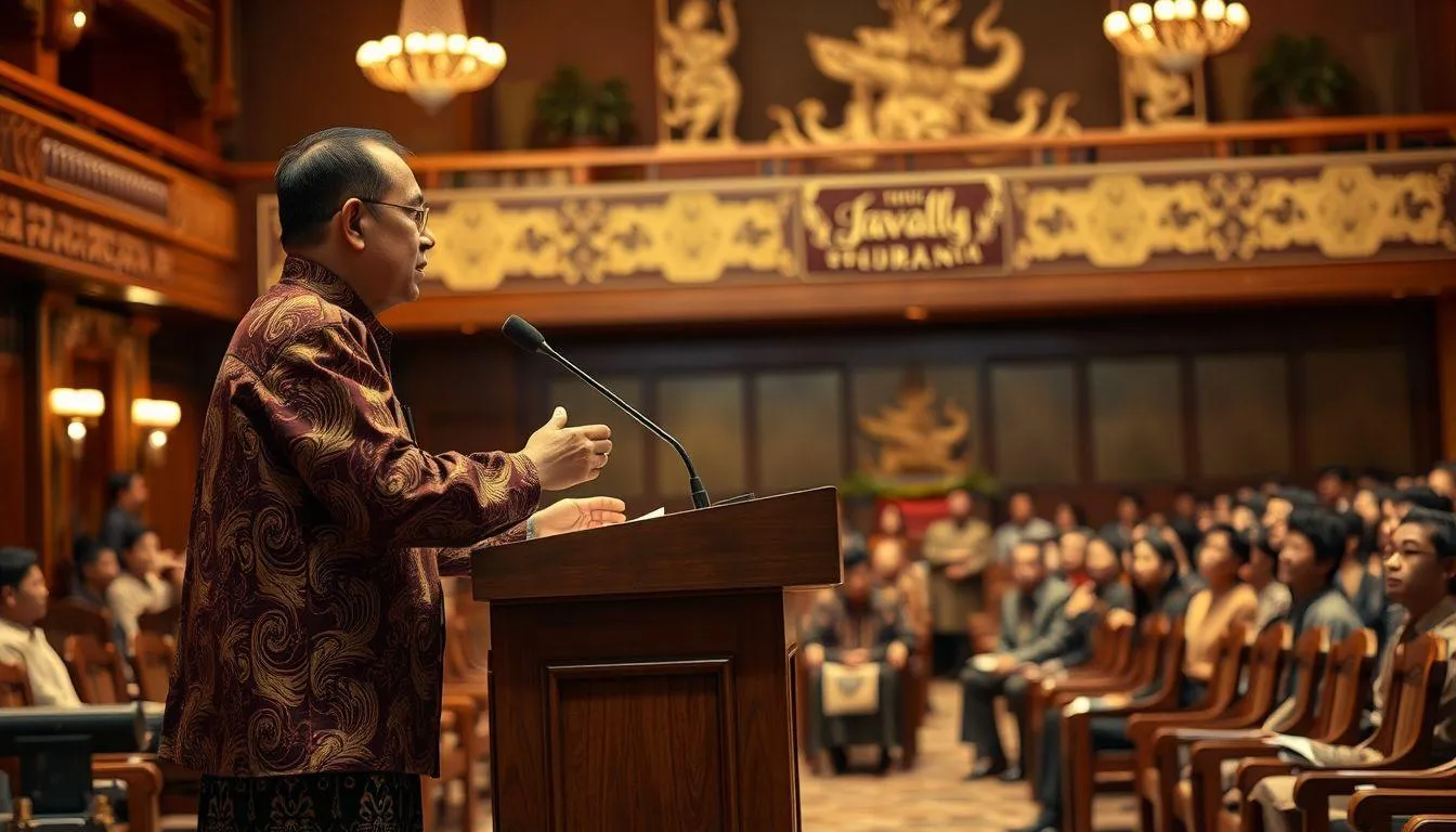 Tema-tema Populer dalam Pidato Bahasa Jawa (c) Ilustrasi AI