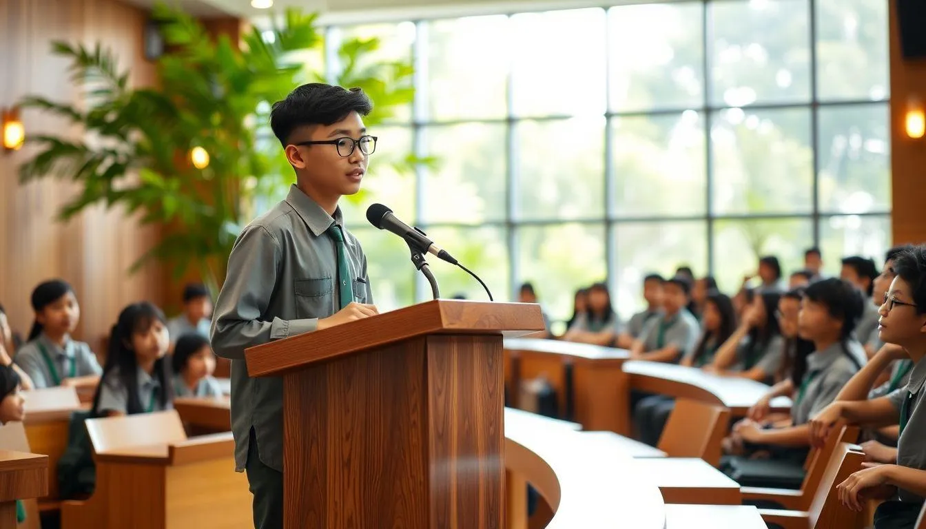 Contoh Pidato Persuasif Tema Lingkungan (c) Ilustrasi AI