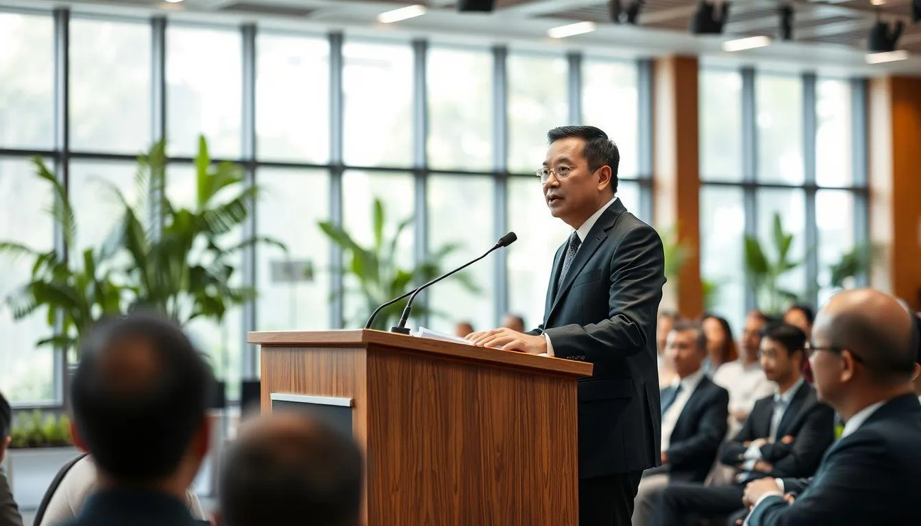 Contoh Teks Pidato Persuasif Tema Lingkungan (c) Ilustrasi AI