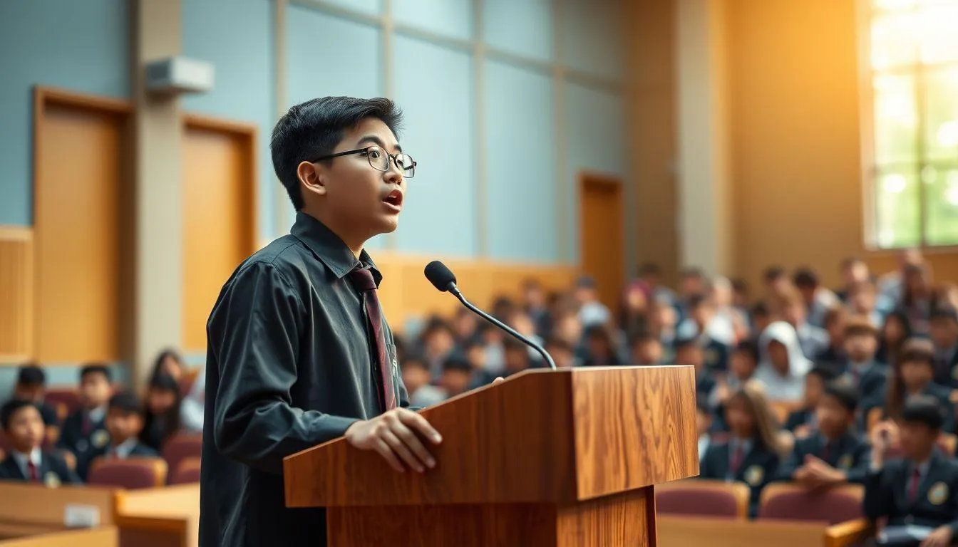 Contoh Teks Pidato Pendidikan Panjang (c) Ilustrasi AI