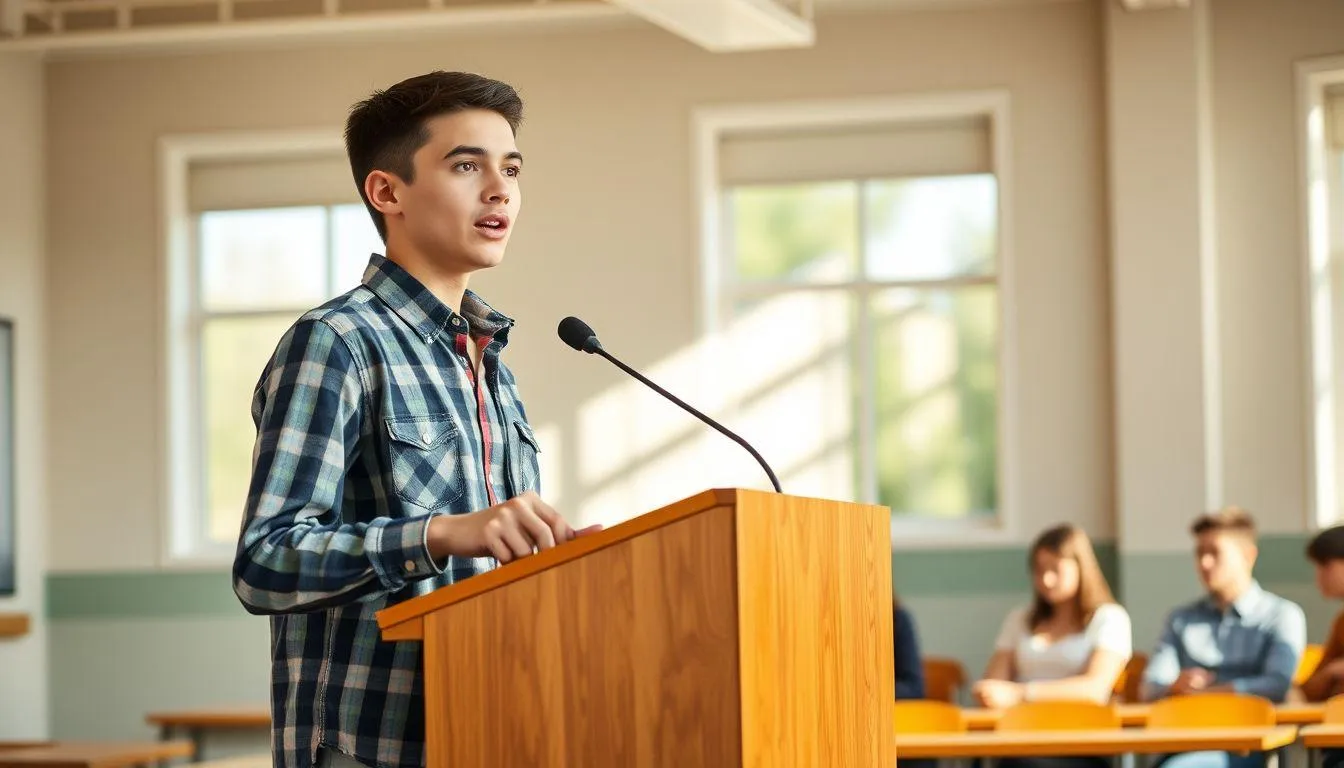 Manfaat Berlatih Pidato bagi Siswa (c) Ilustrasi AI