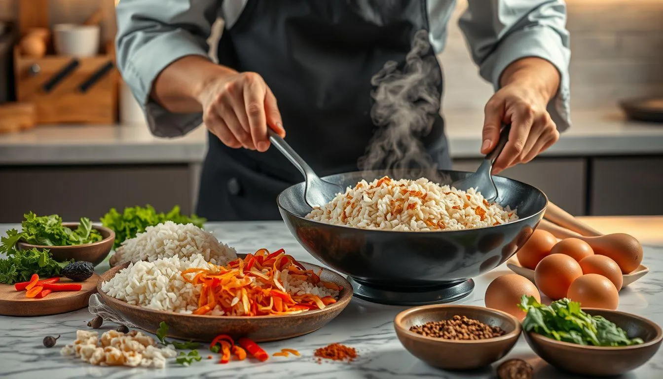 Pengertian dan Struktur Teks Prosedur Membuat Nasi Goreng (c) Ilustrasi AI