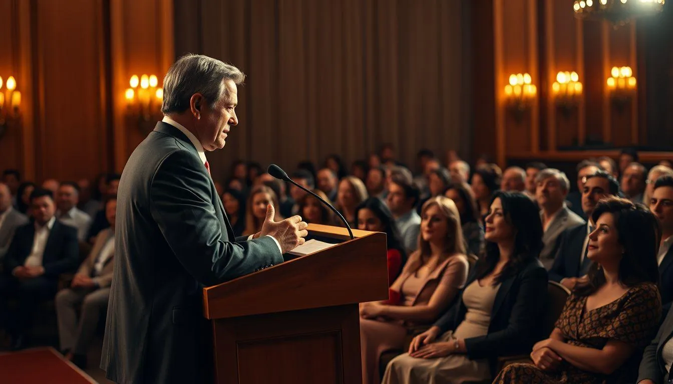 Tips Menyampaikan Sambutan yang Berkesan dan Mengharukan (c) Ilustrasi AI