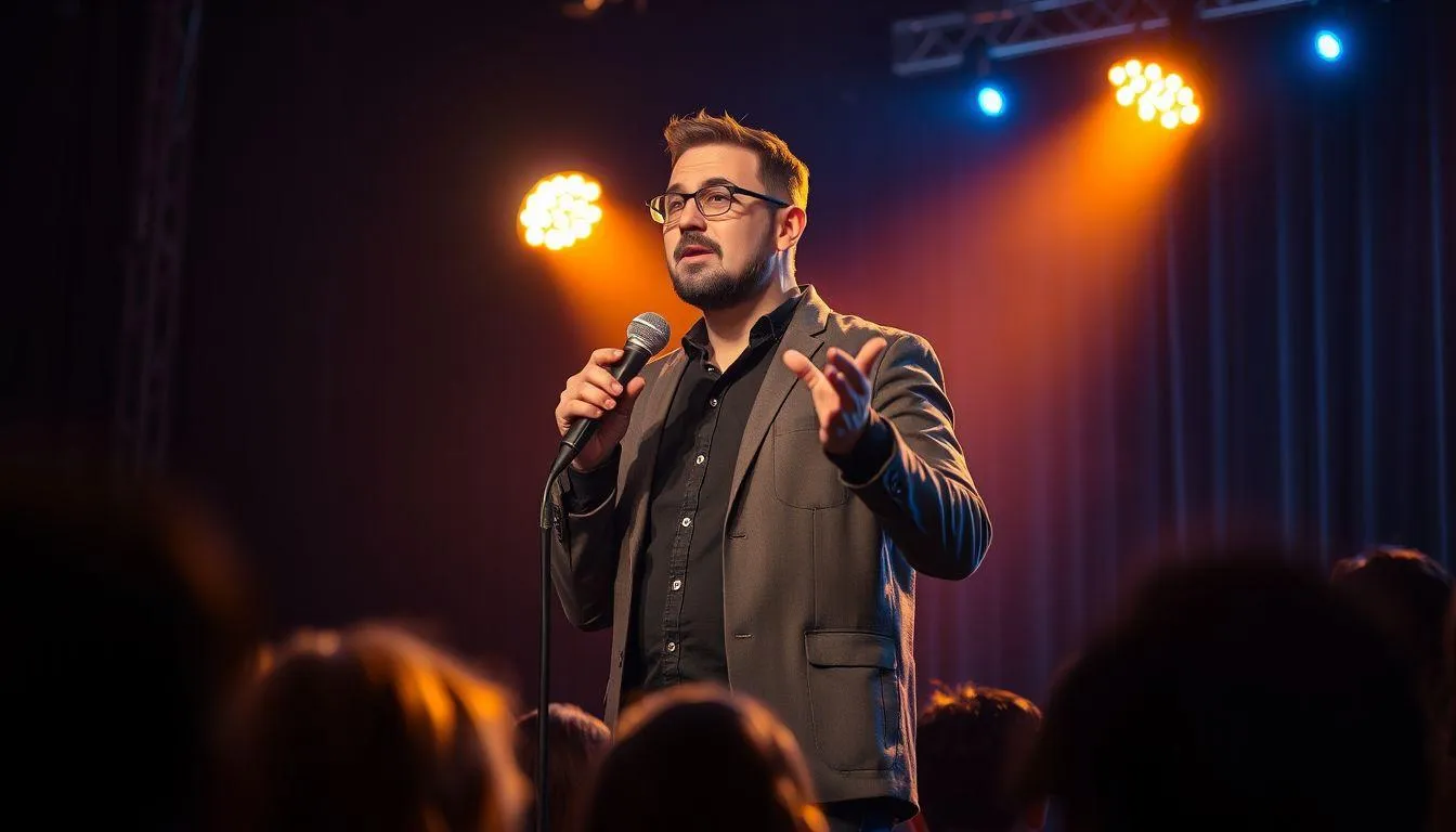 Contoh Teks Stand Up Comedy Tema Kritik Sosial (c) Ilustrasi AI