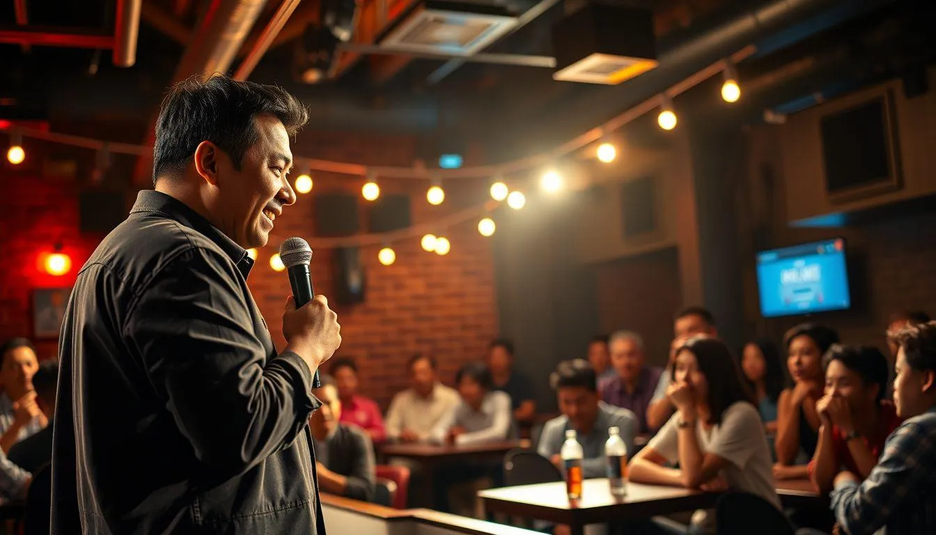 Tema-Tema Populer dalam Stand Up Comedy Indonesia (c) Ilustrasi AI