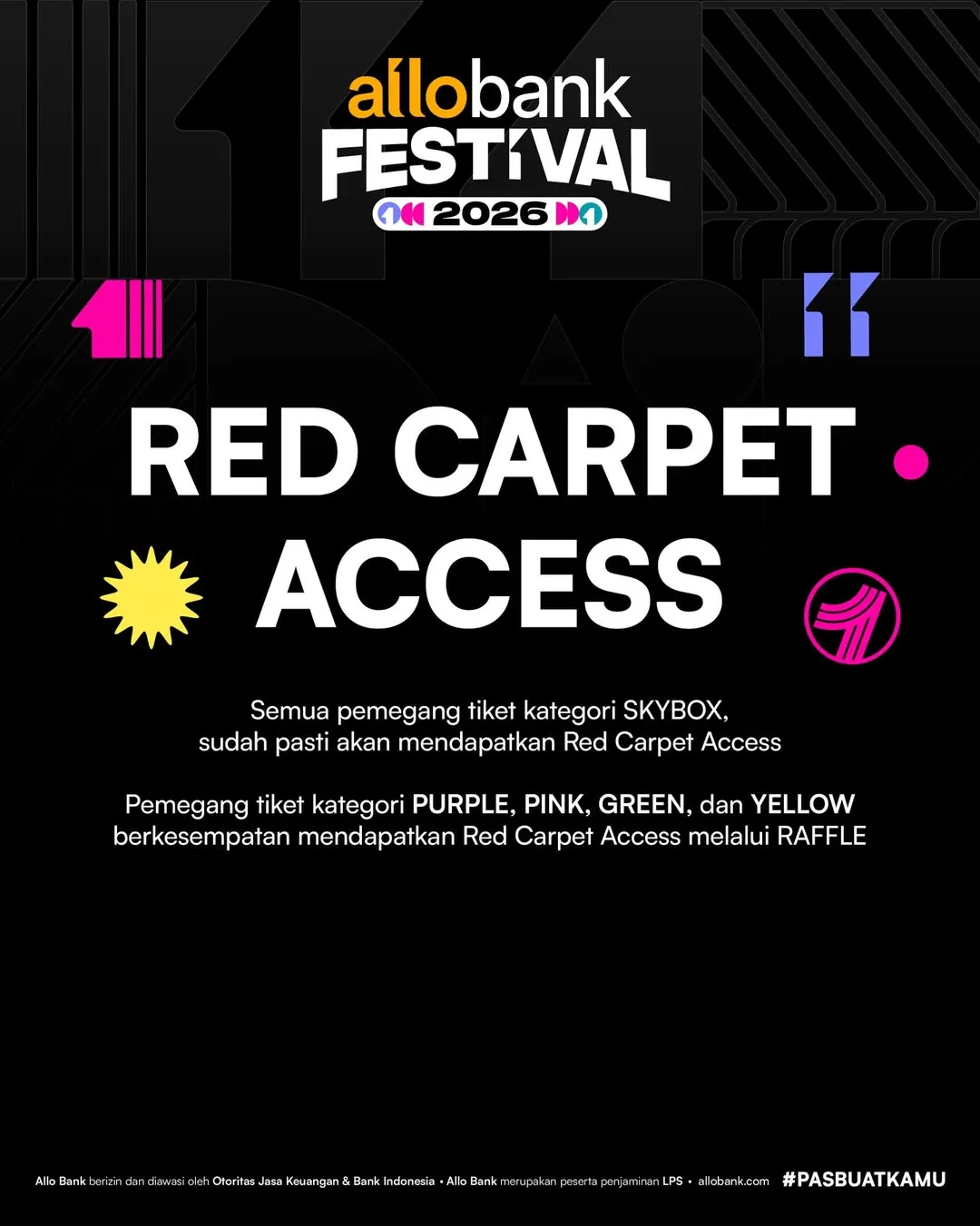 Red Carpet Access Allo Bank Festival (credit: instagram.com/allobank)