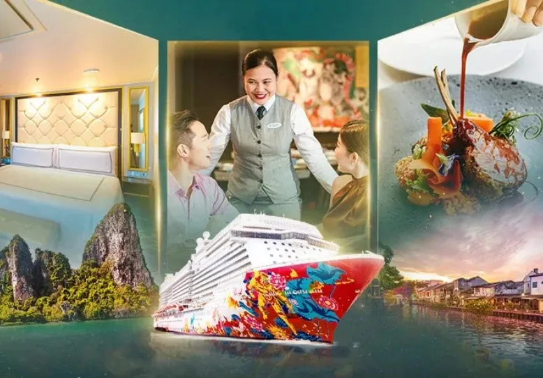 Pengalaman berlayar nyaman dengan pemandangan laut yang menenangkan. (Cr: stardreamcruises.com)