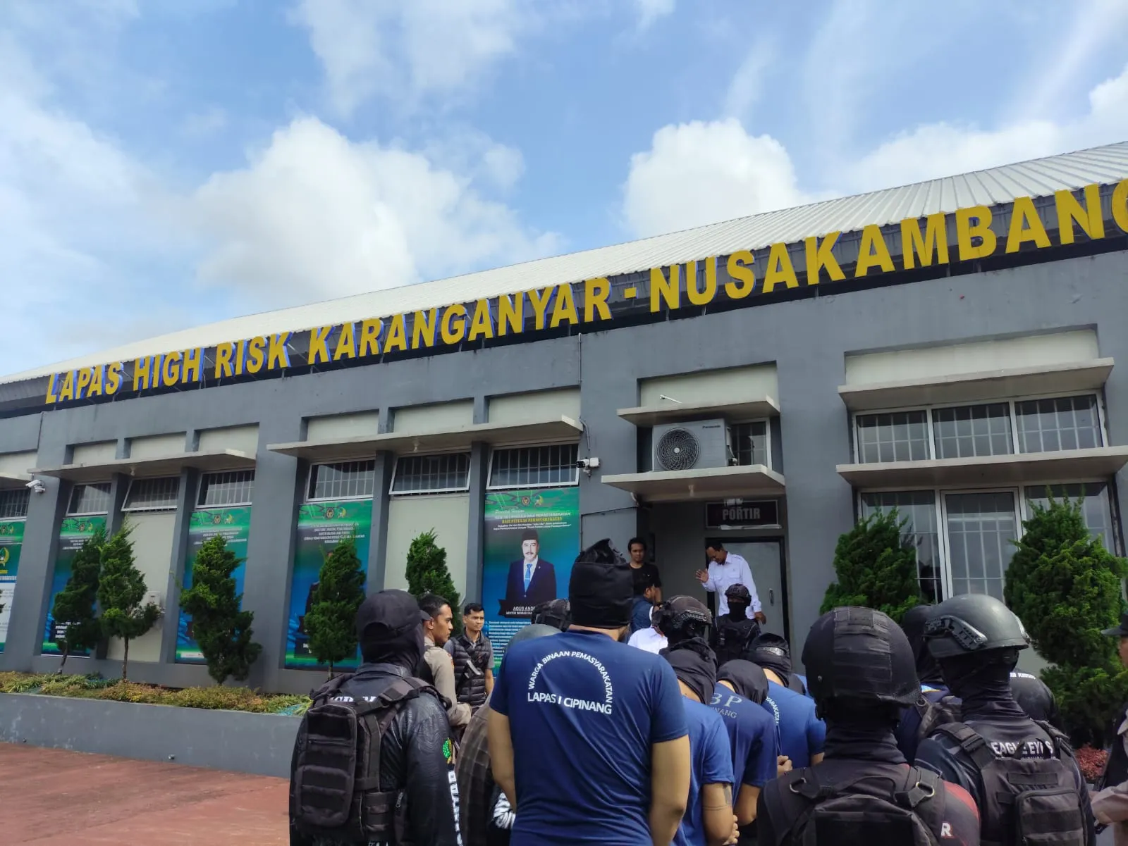 Ammar Zoni Tiba di Nusakambangan © Direktorat Jenderal Pemasyarakatan