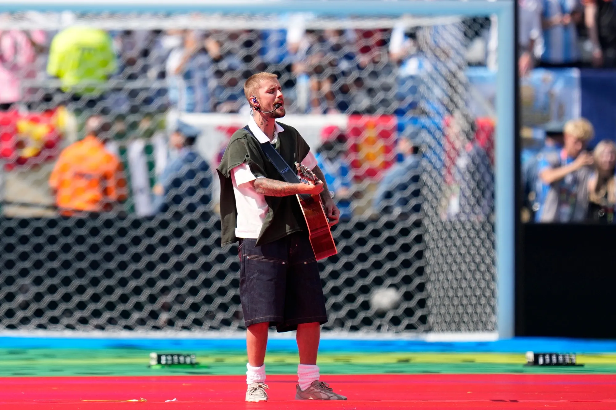 Penampilan Justin Bieber di Halftime Show Final Piala Dunia 2026 (Credit: AP)
