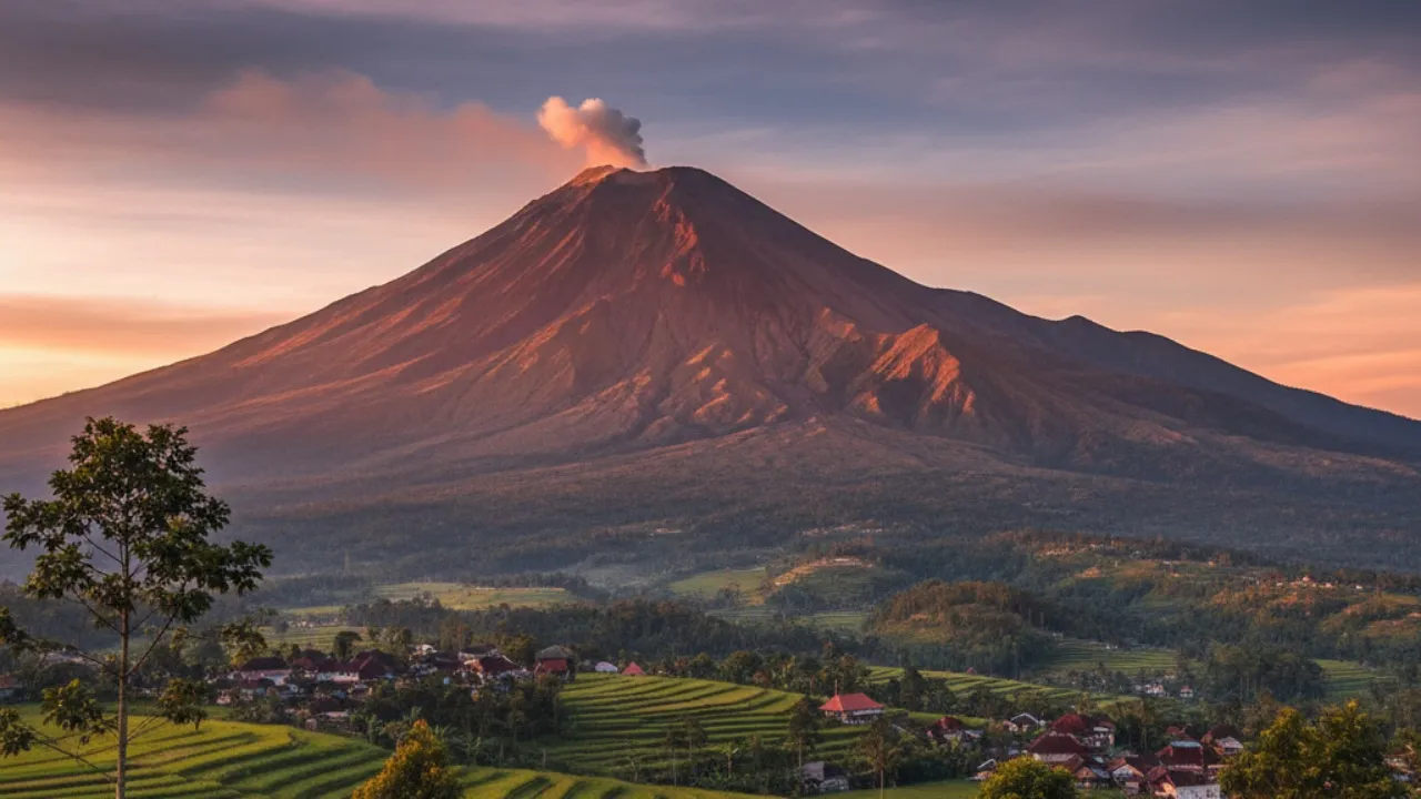 Gunung dengan Nilai Sejarah dan Budaya (c) Ilustrasi AI