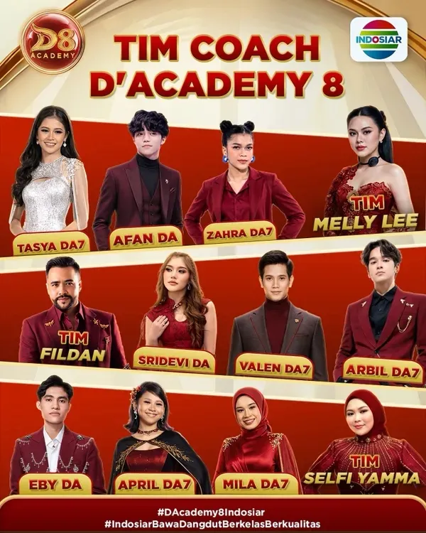 Tim Coach Dangdut Academy 8 (credit: Indosiar)