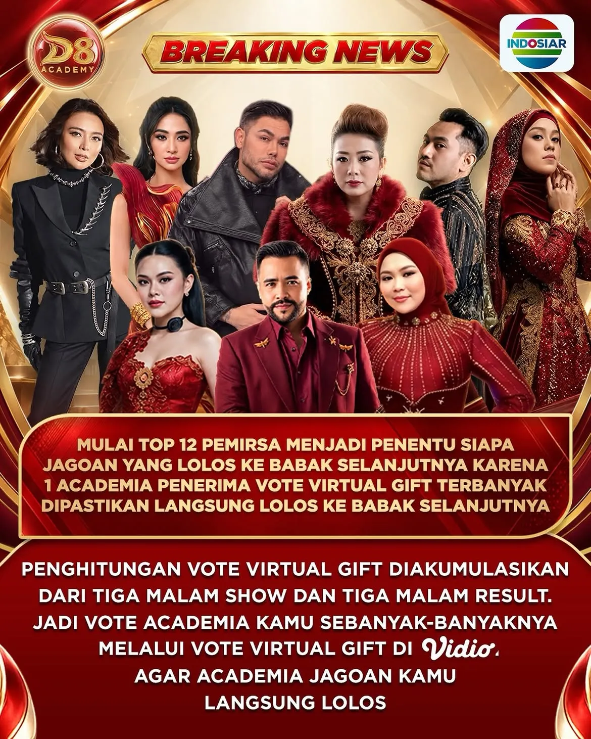Virtual Gift Dangdut Academy 8 (credit: Indosiar)