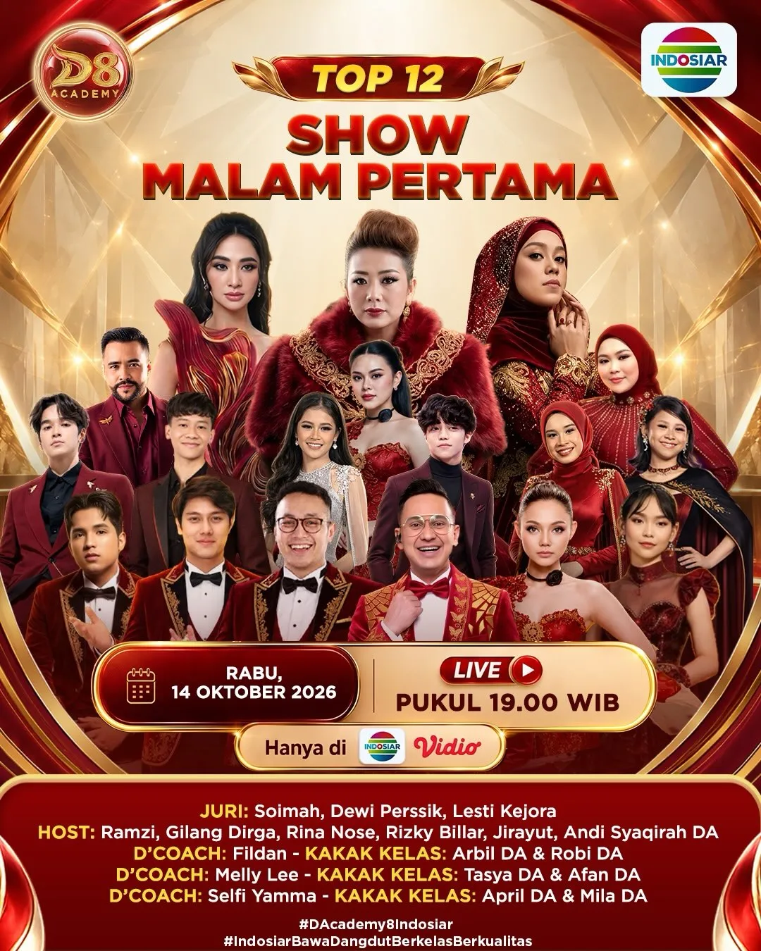 Dangdut Academy 8 TOP 12 Show Malam Pertama (c) Indosiar