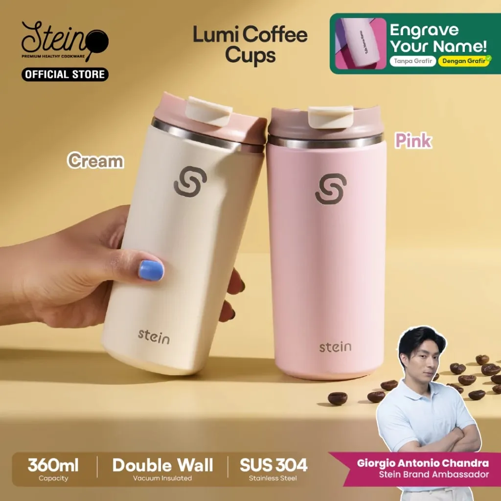 Stein Lumi Coffee Cups 360ml. (Shopee/Stein Official Shop)