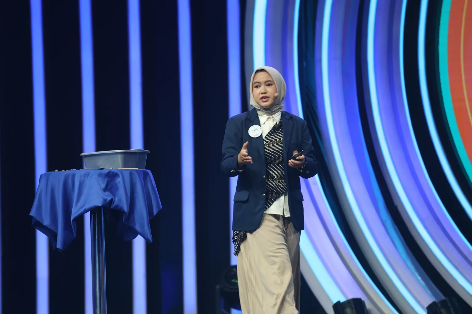 Yusfi, perwakilan UNPAD di sesi Idea Pitch. (c) KapanLagi/Budy Santoso