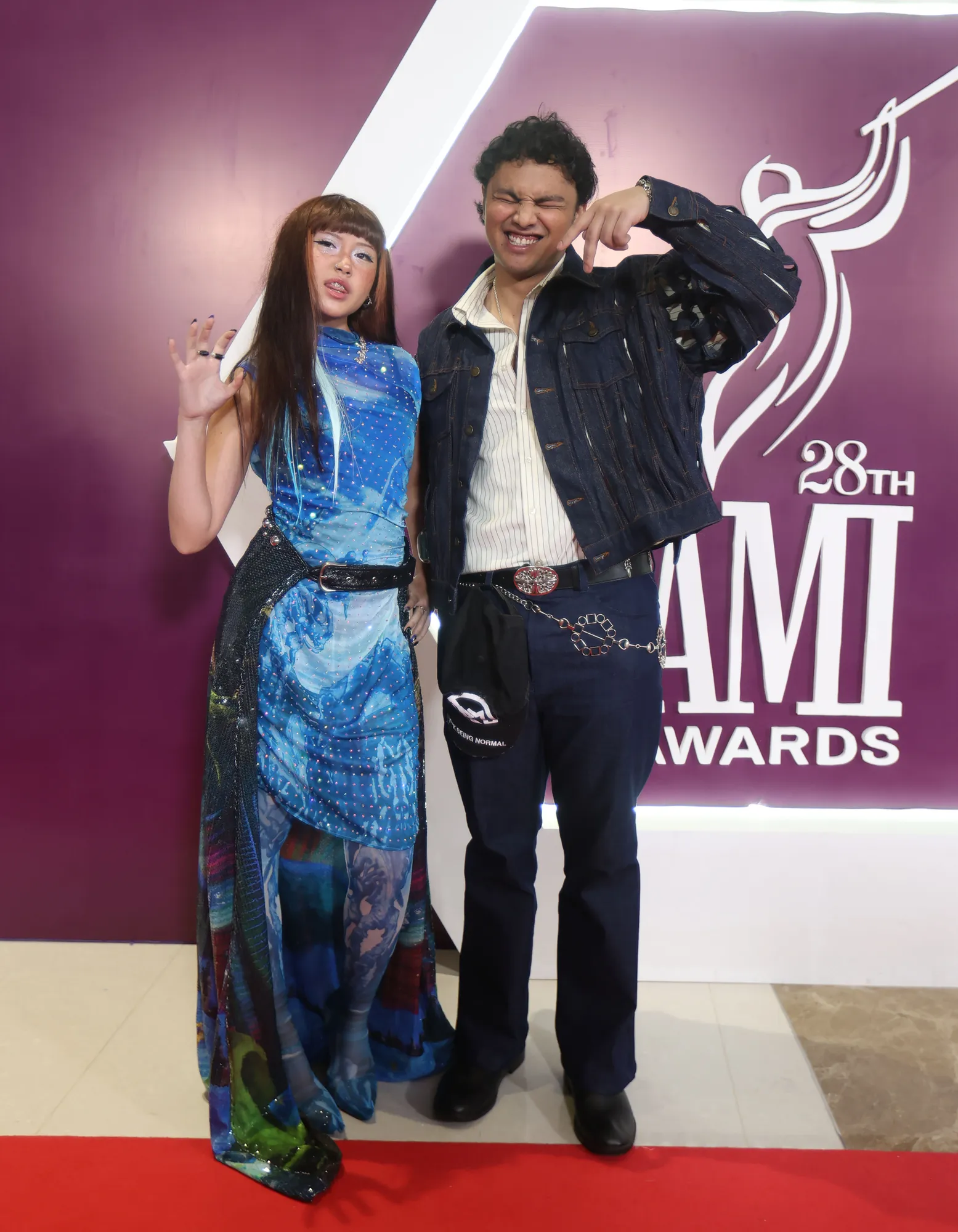 Naykilla dan Jemsii di AMI Awards 2025 (cr:KapanLagi.com/Budy Santoso)
