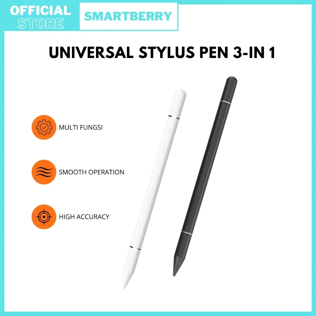 Smartberry Universal Stylus Pen 3in1. (Shopee/Smartberry Official)