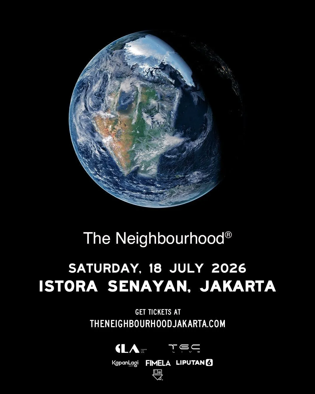 The Neighbourhood The Wourld Tour 2026" /  (source: Chakra Live Asia)