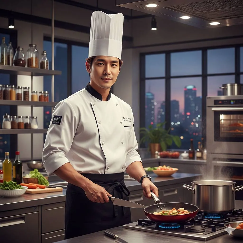 Tips Menikmati Drama Korea Tentang Chef (c) Ilustrasi AI