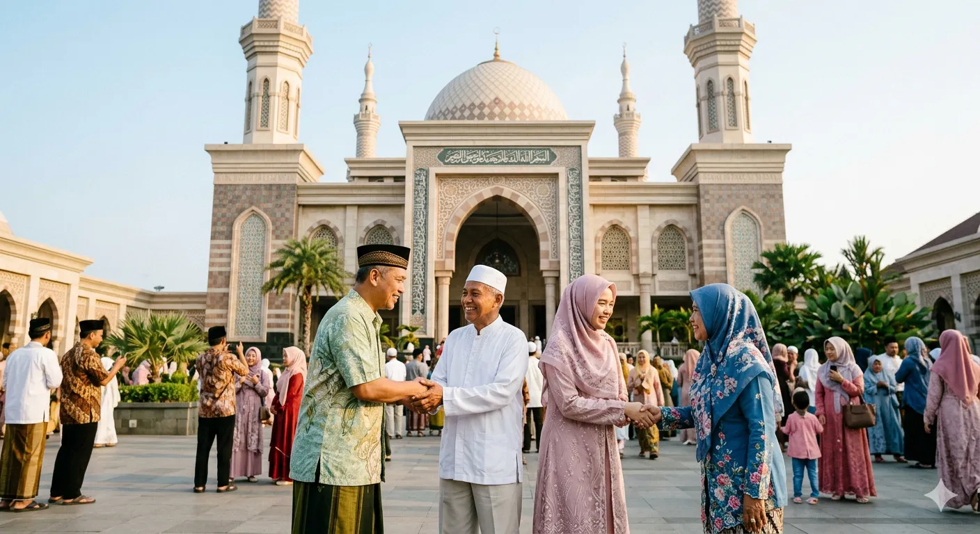 Ucapan Lebaran 2026 untuk Keluarga dan Orang Tua (c) Ilustrasi AI
