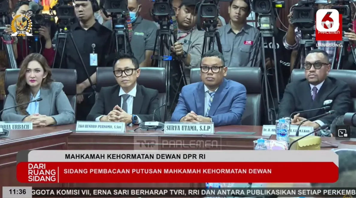 Nafa Urbach, Eko Patrio, Uya Kuya dan Ahmad Sahroni Â© Liputan6.com