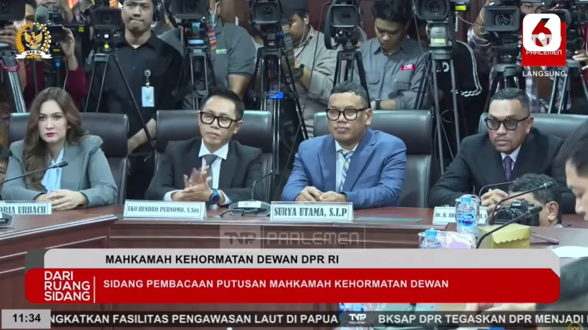 Nafa Urbach, Eko Patrio, Uya Kuya dan Ahmad Sahroni Â© Liputan6.com