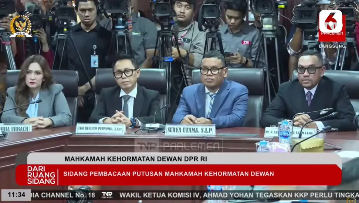 Nafa Urbach, Eko Patrio, Uya Kuya dan Ahmad Sahroni Â© Liputan6.com