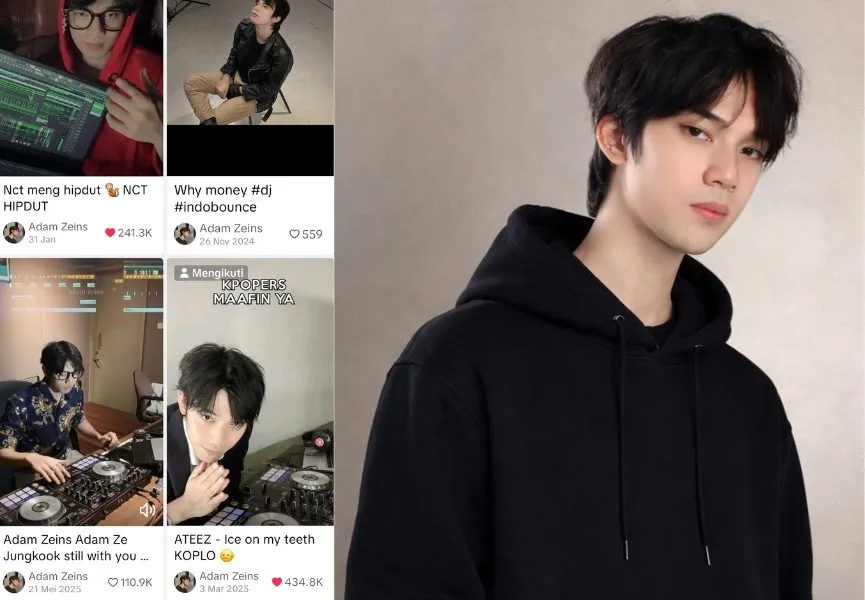 Potret beberapa lagu yang di remix oleh Adam Zeins / Tiktok adamzeins