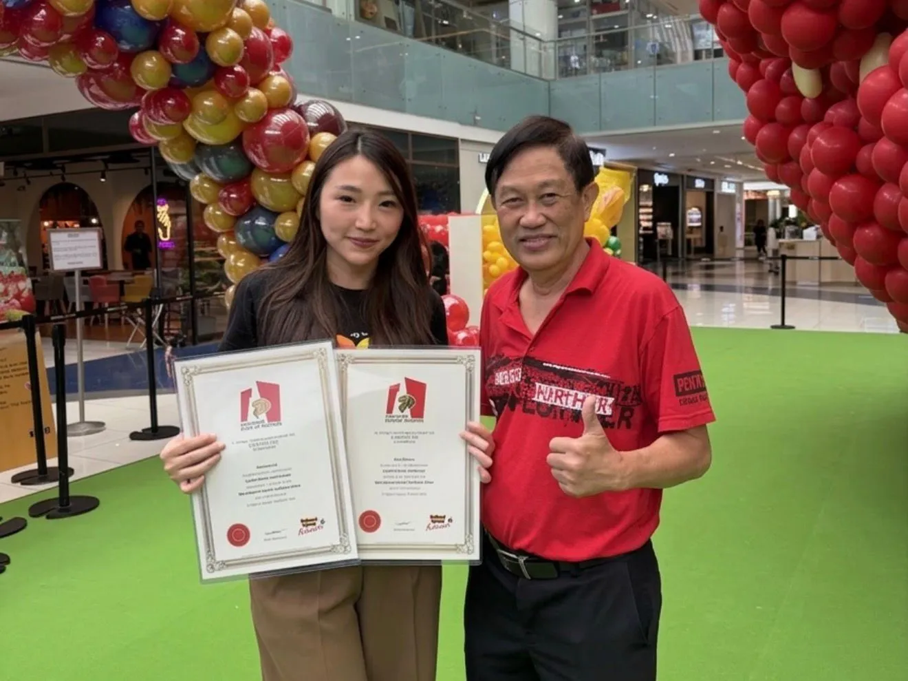 Elise Santoso kembali pecahkan rekor internasional (Credit: Dokumentasi Pribadi)