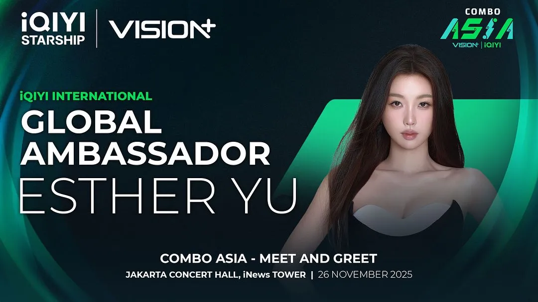 Tiket fan meeting Esther Yu dijual 14 November 2025 (credit:instagram.com/visionplusid/iqiyi_indonesia)
