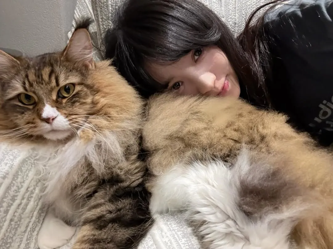 Tian Xiwei bersama peliharaannya (Credit: Instagram.com/vv.tian)