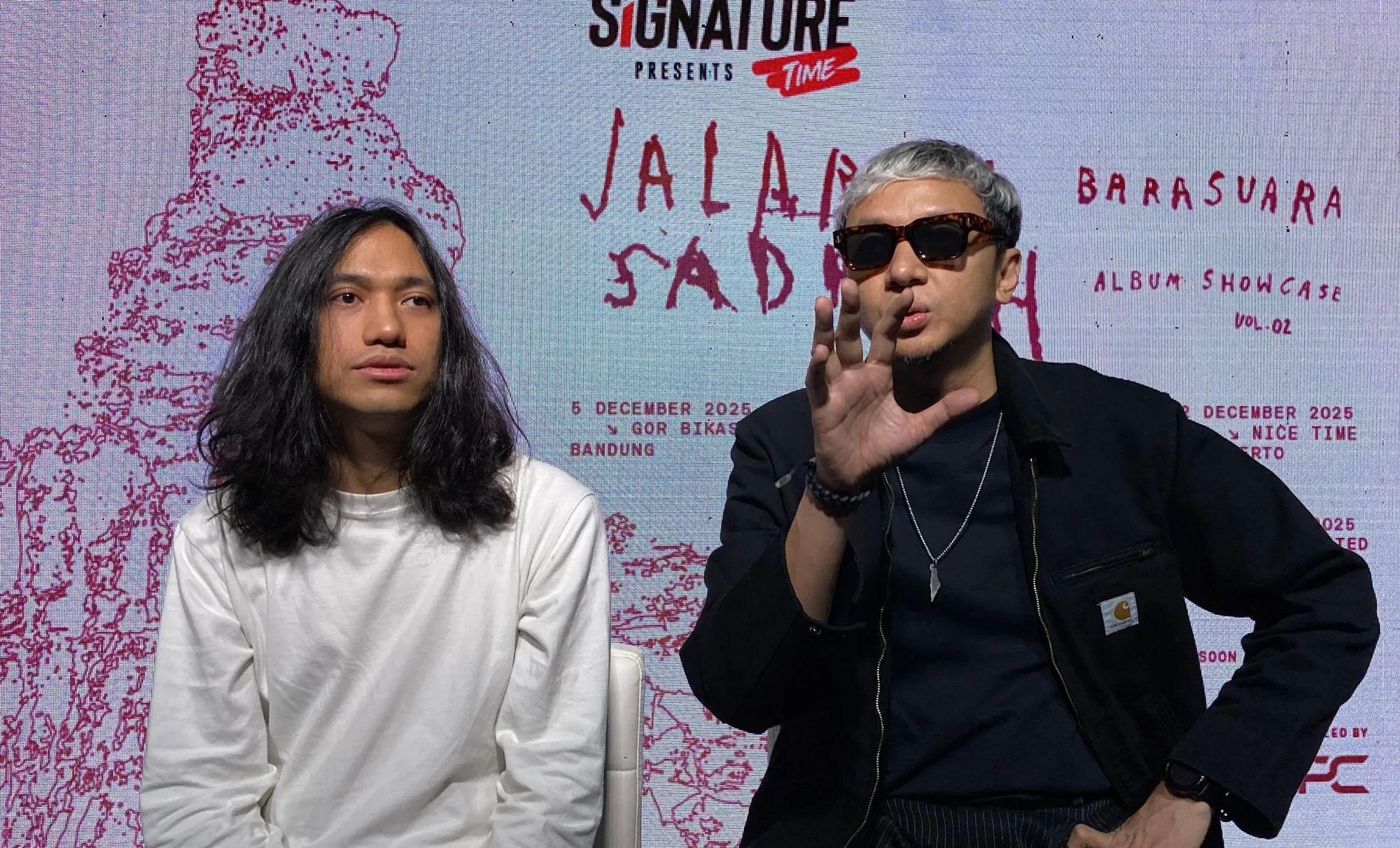 Gerald Situmorang dan Iga Massardi Barasuara © KapanLagi.com/Fikri Alfi Rosyadi