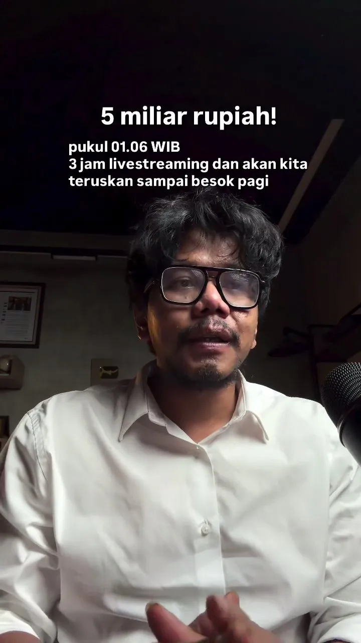 Kumpulkan Donasi Fantastis 5 M Dalam Waktu 3 Jam Live Streaming (credit: Instagram.com/irwandiferry/)