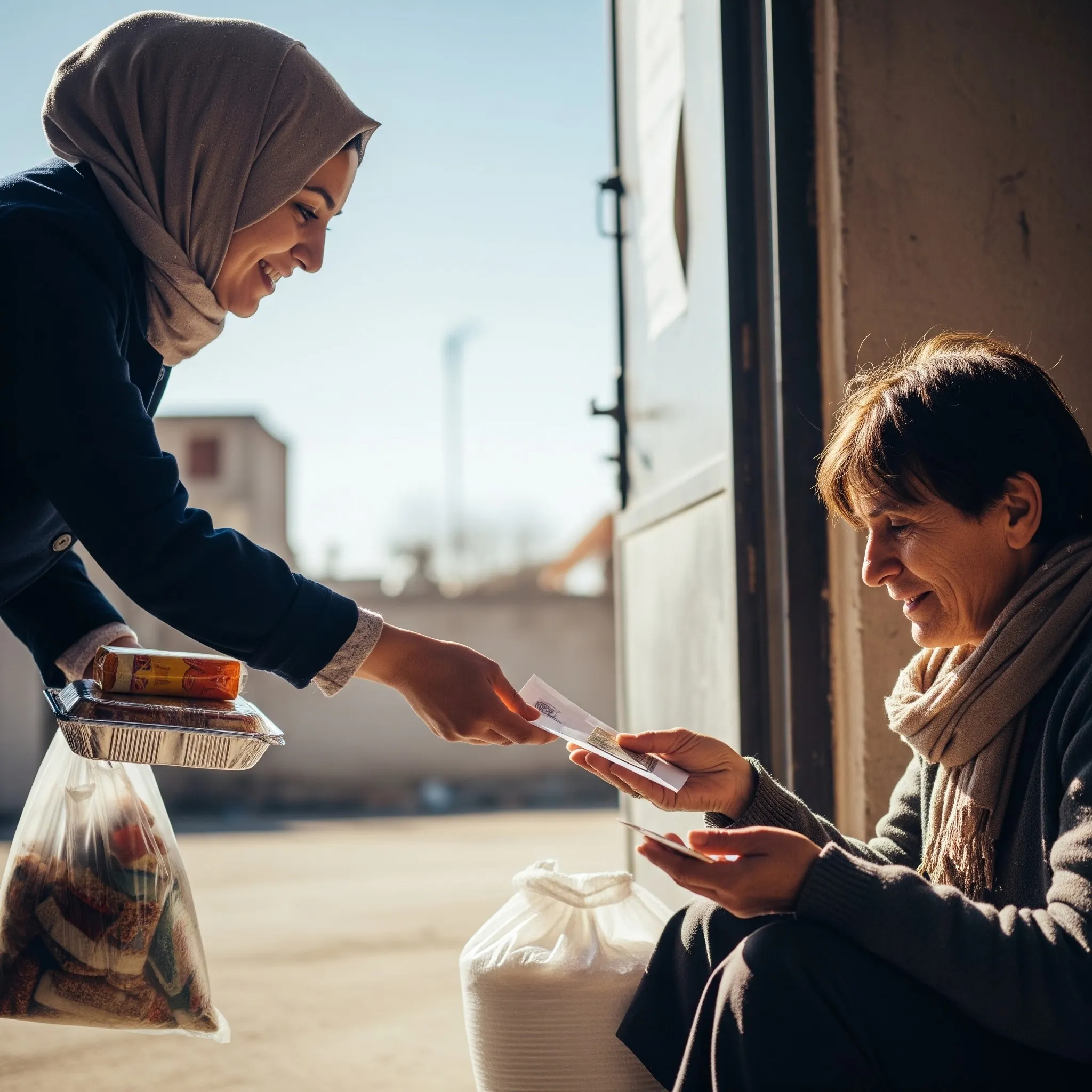 Bentuk Fidyah yang Dapat Diberikan (credit: image by AI)