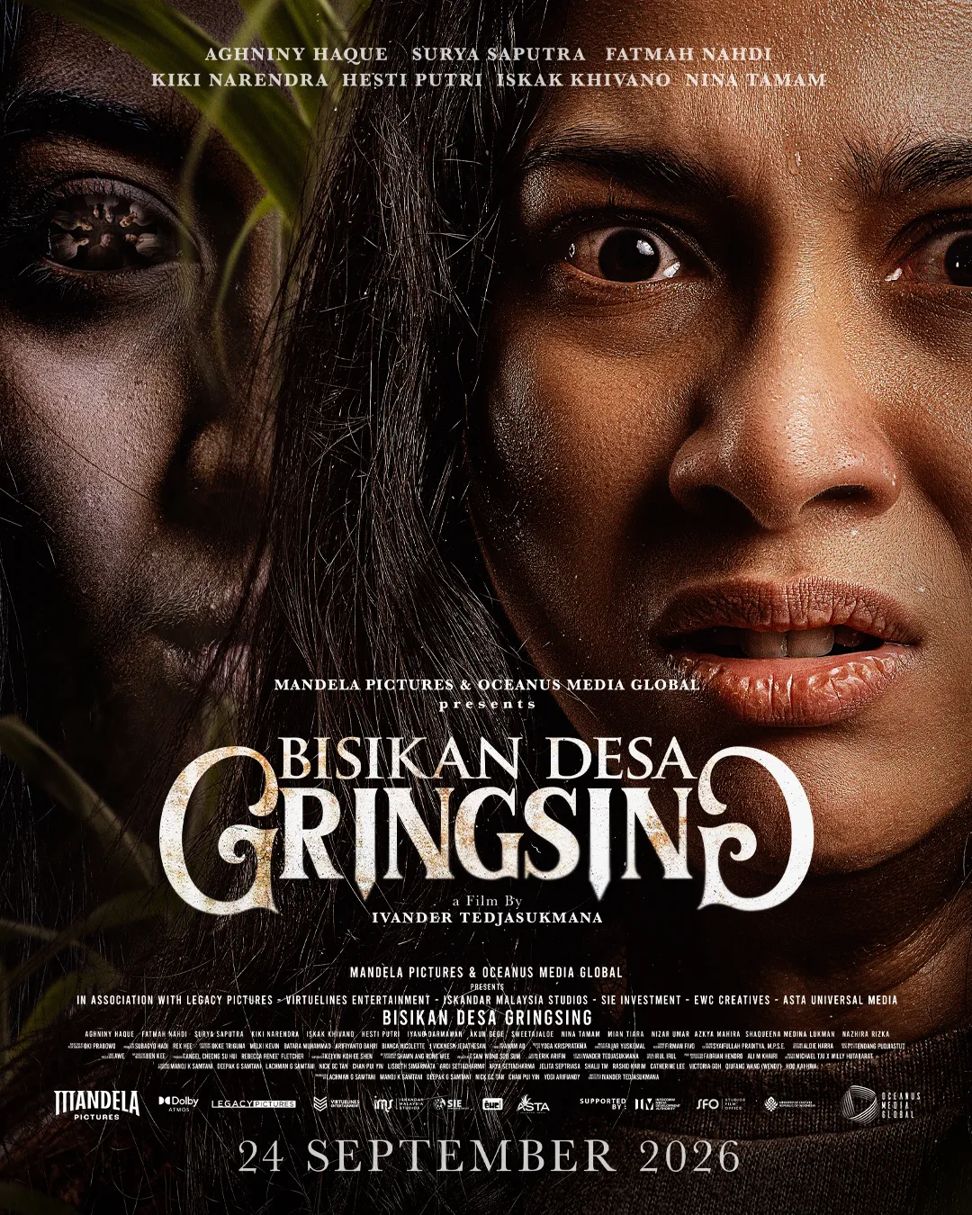 Poster film BISIKAN DESA GRINGSING (Credit: Mandela Pictures)