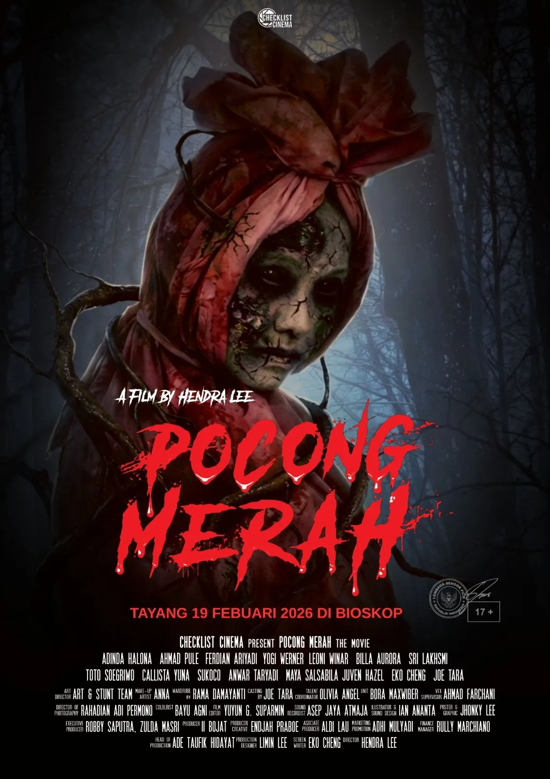 Poster Film Pocong Merah (cr:istimewa)