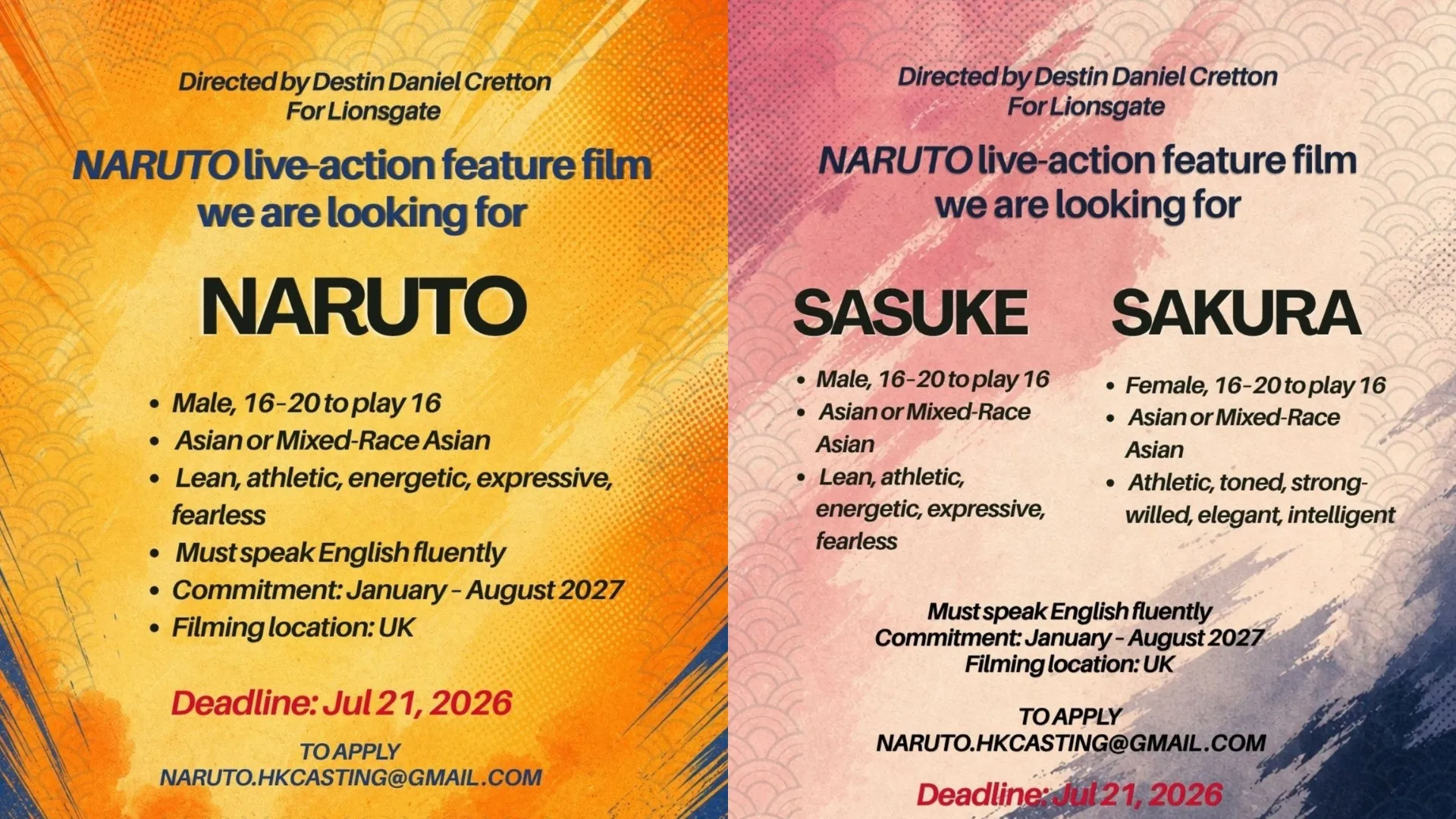 Film Live-Action NARUTO Akhirnya Bergerak (credit: @NarutoVibe)