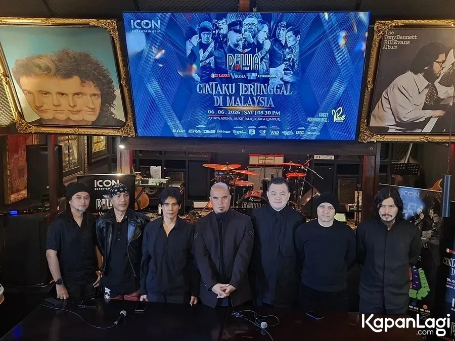 Dewa 19 pakai baju serba hitam © KapanLagi.com/Sahal Fadhli