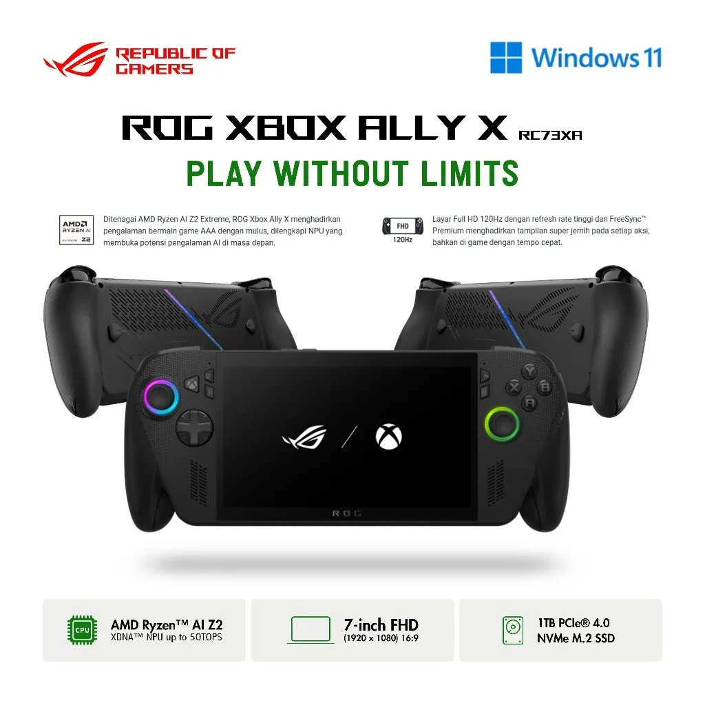 ROG Xbox Ally X (2025) RC73XA. (c) ROG Official Store/Shopee.