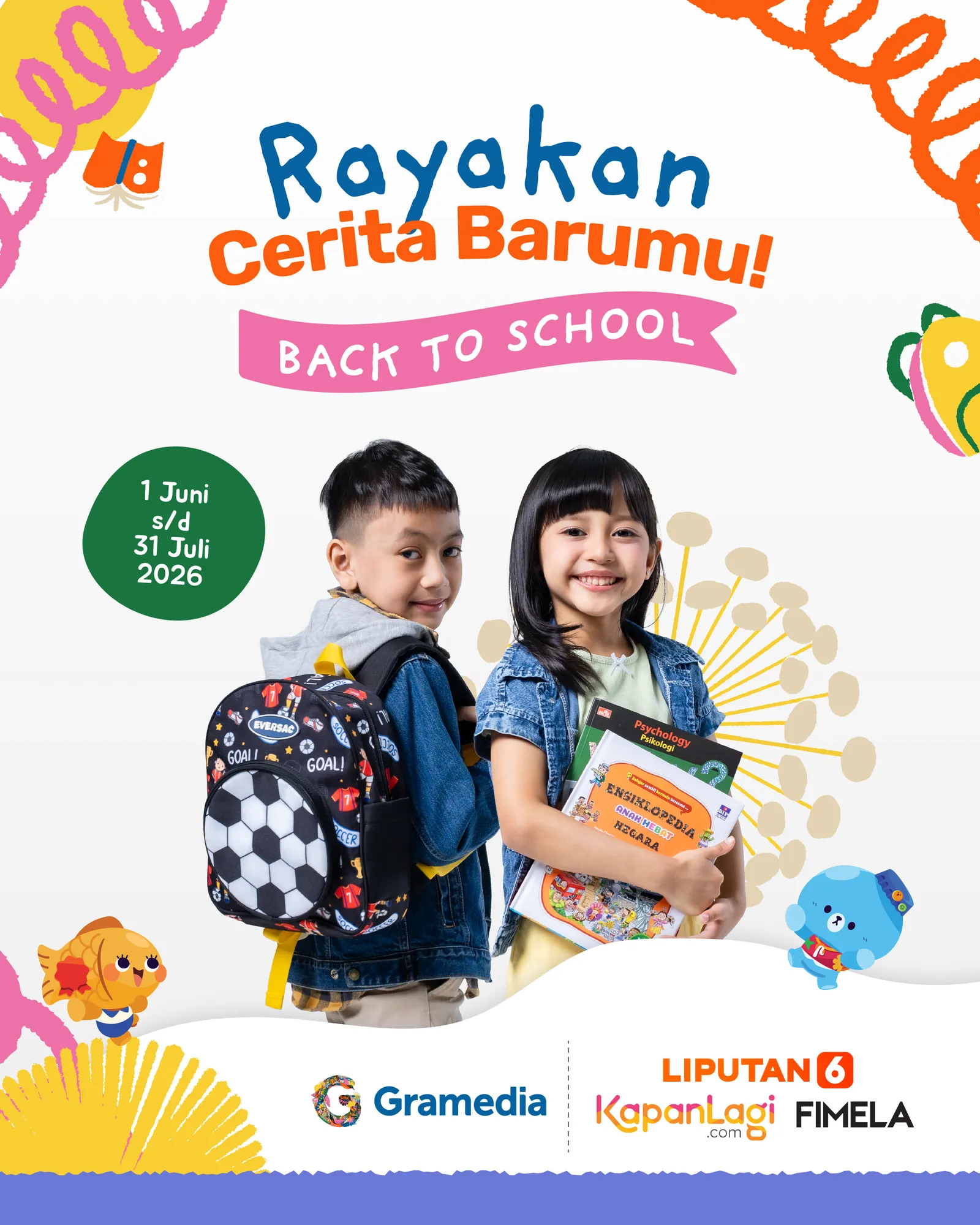 Gramedia hadirkan program 'Back to School' (Credit: KLY)