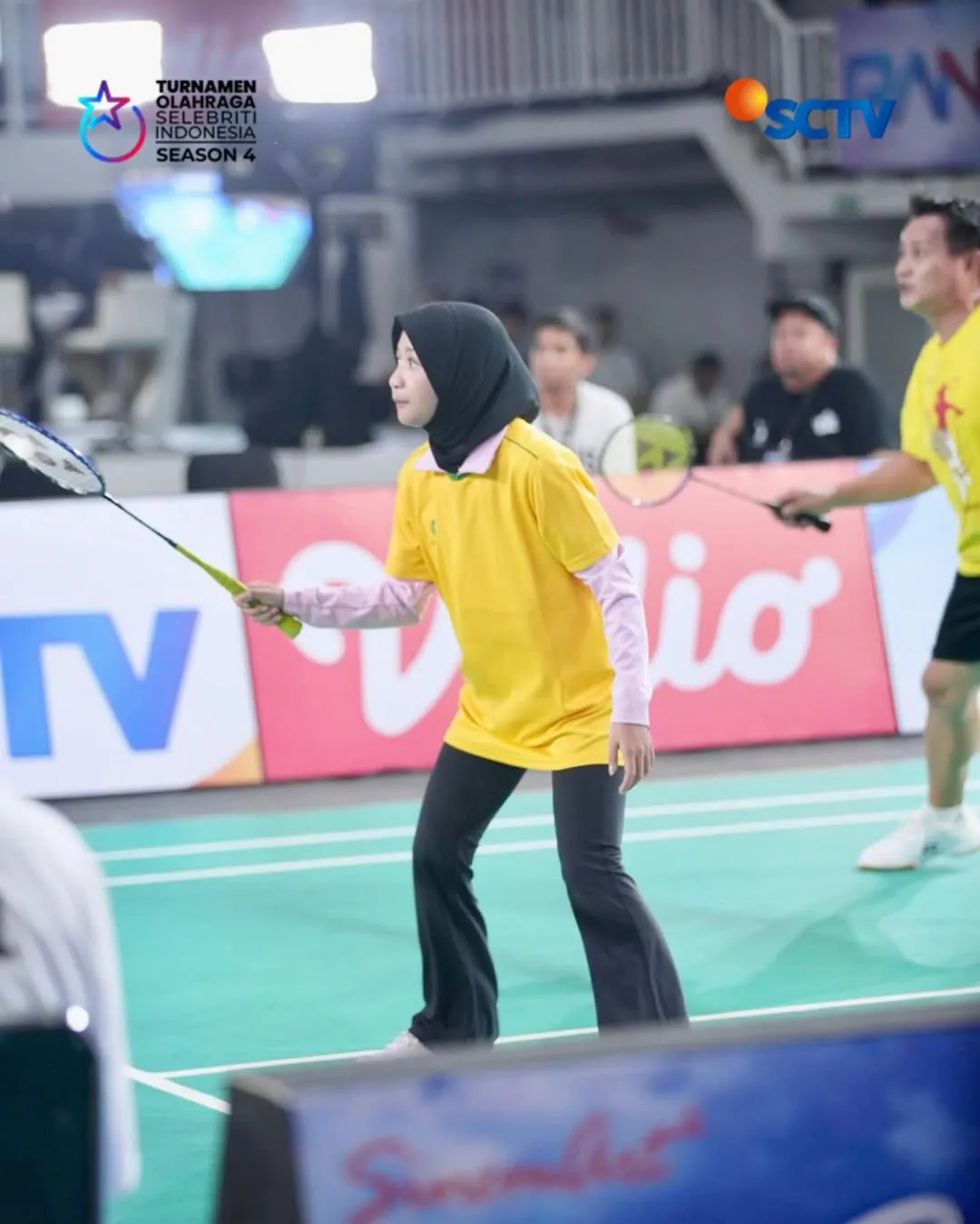 Halda Rianta di Lapangan Bulu Tangkis © instagram.com/sctv