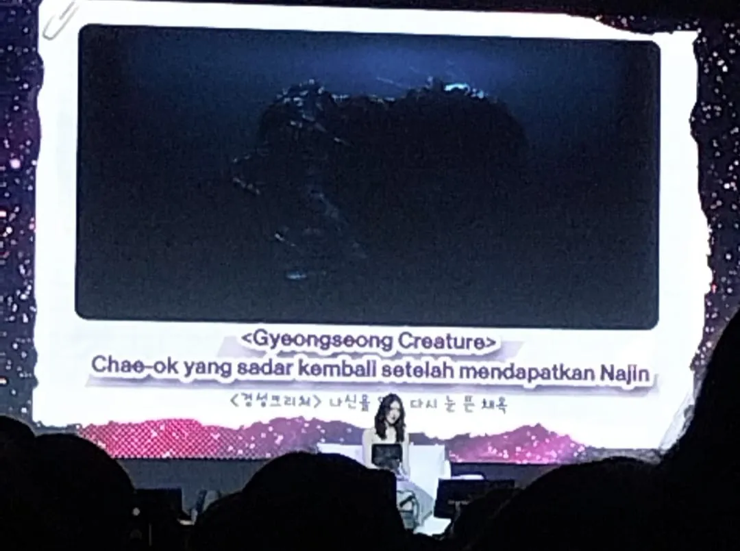 Pemutaran cuplikan film Gyeongseong Creature (Credit: KapanLagi.com/Olivia Sukma Ananda)